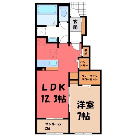 エルドラド Aの物件間取画像